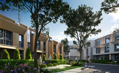 Architectural design of the of the residential complex Exclusive Almaly. Architectural design services. Architectural bureau INK Architects