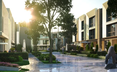 Architectural design of the of the residential complex Exclusive Almaly. Architectural design services. Architectural bureau INK Architects