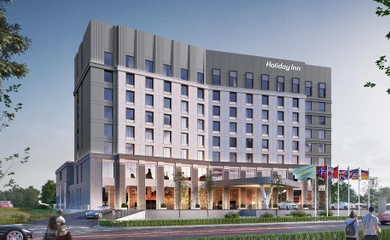 Architectural design of the hotel Holiday Inn. Architectural design, hotel design services. Architectural bureau INK Architects