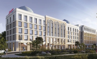 Architectural design of the business center and hotel Tashkent Hampton by Hilton. Architectural design services. Architectural bureau INK Architects