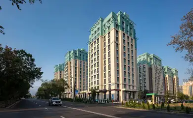 Architectural design of the residental complex Gagarin Park. Architectural design services. Architectural bureau INK Architects