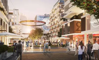 Architectural design of the multifunctional complex City Walk Apartment. Building design services. Architectural bureau INK Architects