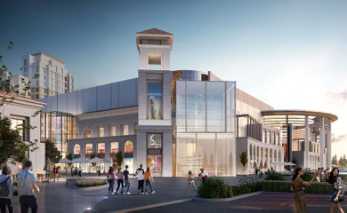 Architectural design of the Asia Mall. Mall design. Architectural bureau INK Architects