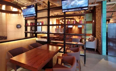 Interior design for the restaurant Union. Interior design services. Architectural firm INK Architects