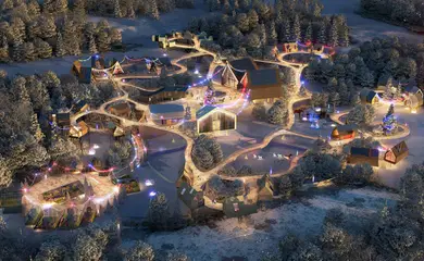 Architectural design process of the park Wonders of the World in Moscow. Park design services. Architectural bureau INK Architects