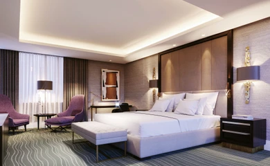 Interior design for the hotel DoubleTree by Hilton. Interior design services. Architectural firm INK Architects