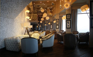 Interior design for the lounge bar BarFly. Interior design services. Architectural firm INK Architects