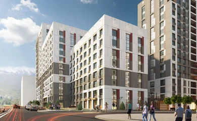 Architectural design of the residential complex ALA-Park. Architectural design, building design services. Architectural bureau INK Architects