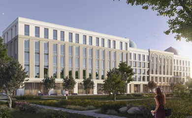 Architectural design of the business center and hotel Tashkent Hampton by Hilton. Architectural design services. Architectural bureau INK Architects