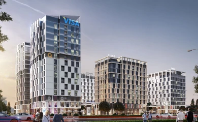 Architectural design of the multifunctional complex City Walk Apartment. Building design services. Architectural bureau INK Architects