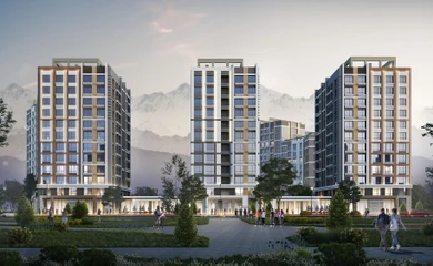 Architectural design of the residential complex Urban Park. Building design services. Architectural bureau INK Architects