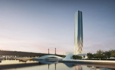 Architectural design of the business center Bionic Tower. Architectural design, building design services. Architectural bureau INK Architects