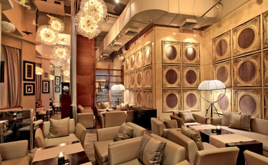 Interior design for the lounge bar BarFly. Interior design services. Architectural firm INK Architects