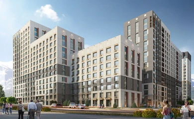 Architectural design of the residential complex ALA-Park. Architectural design, building design services. Architectural bureau INK Architects