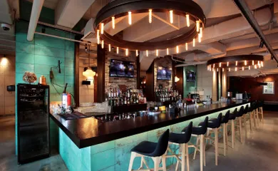 Interior design for the restaurant Union. Interior design services. Architectural firm INK Architects