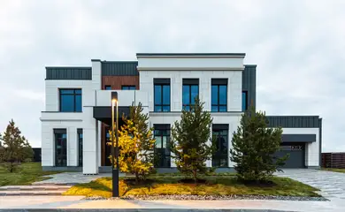 Architectural design of the cottage town White Hills. Architectural design services. Architectural bureau INK Architects