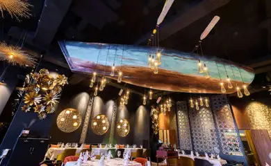 Interior design for the restaurant The Thai. Interior design services. Architectural firm INK Architects
