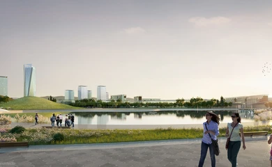 Architectural design of the multifunctional complex Capital Park. Architectural design services. Architectural bureau INK Architects