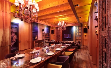 Interior design for the karaoke bar Jimmy. Interior design services. Architectural firm INK Architects