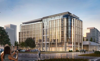 Architectural design of the hotel Apart. Architectural design, hotel design services. Architectural bureau INK Architects