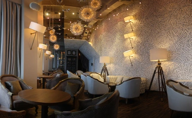 Interior design for the lounge bar BarFly. Interior design services. Architectural firm INK Architects