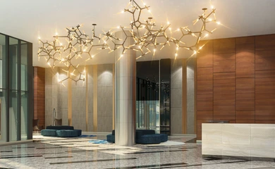 Interior design for the business center Sensata. Interior design services. Architectural firm INK Architects