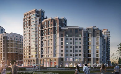 Architectural design of the residential complex Atyrau city. Building design services. Architectural bureau INK Architects