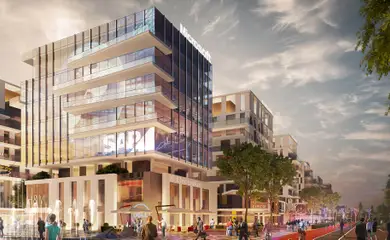 Architectural design of the multifunctional complex City Walk Apartment. Building design services. Architectural bureau INK Architects