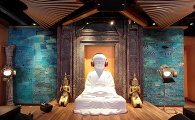 Interior design for the karaoke bar Jimmy. Interior design services. Architectural firm INK Architects