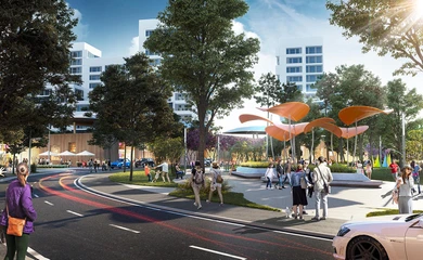 Architectural design of the RC Arena Park in Samara. Architectural design services. Architectural bureau INK Architects