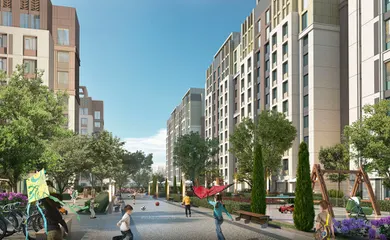 Architectural design process of the residential complex Crocus City. Building design services. Architectural bureau INK Architects