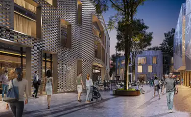 Architectural design of the of the creative hub Acast. Architectural design services. Architectural bureau INK Architects