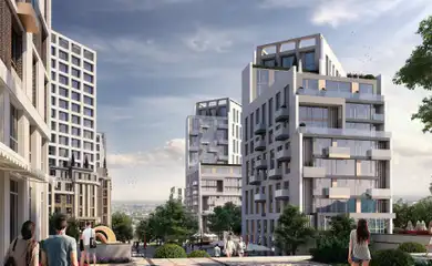 Architectural design of the of the residential complex Atlas. Architectural design services. Architectural bureau INK Architects