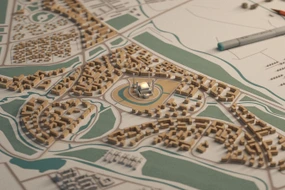 Masterplan of residential district Kok Dariya