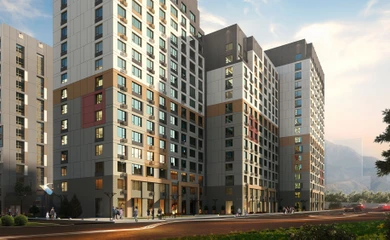 Architectural design of the residential complex ALA-Park. Architectural design, building design services. Architectural bureau INK Architects