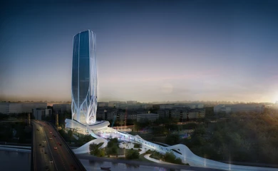 Architectural design of the business center Bionic Tower. Architectural design, building design services. Architectural bureau INK Architects