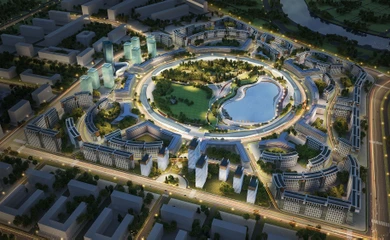 Architectural design of the multifunctional complex Capital Park. Architectural design services. Architectural bureau INK Architects