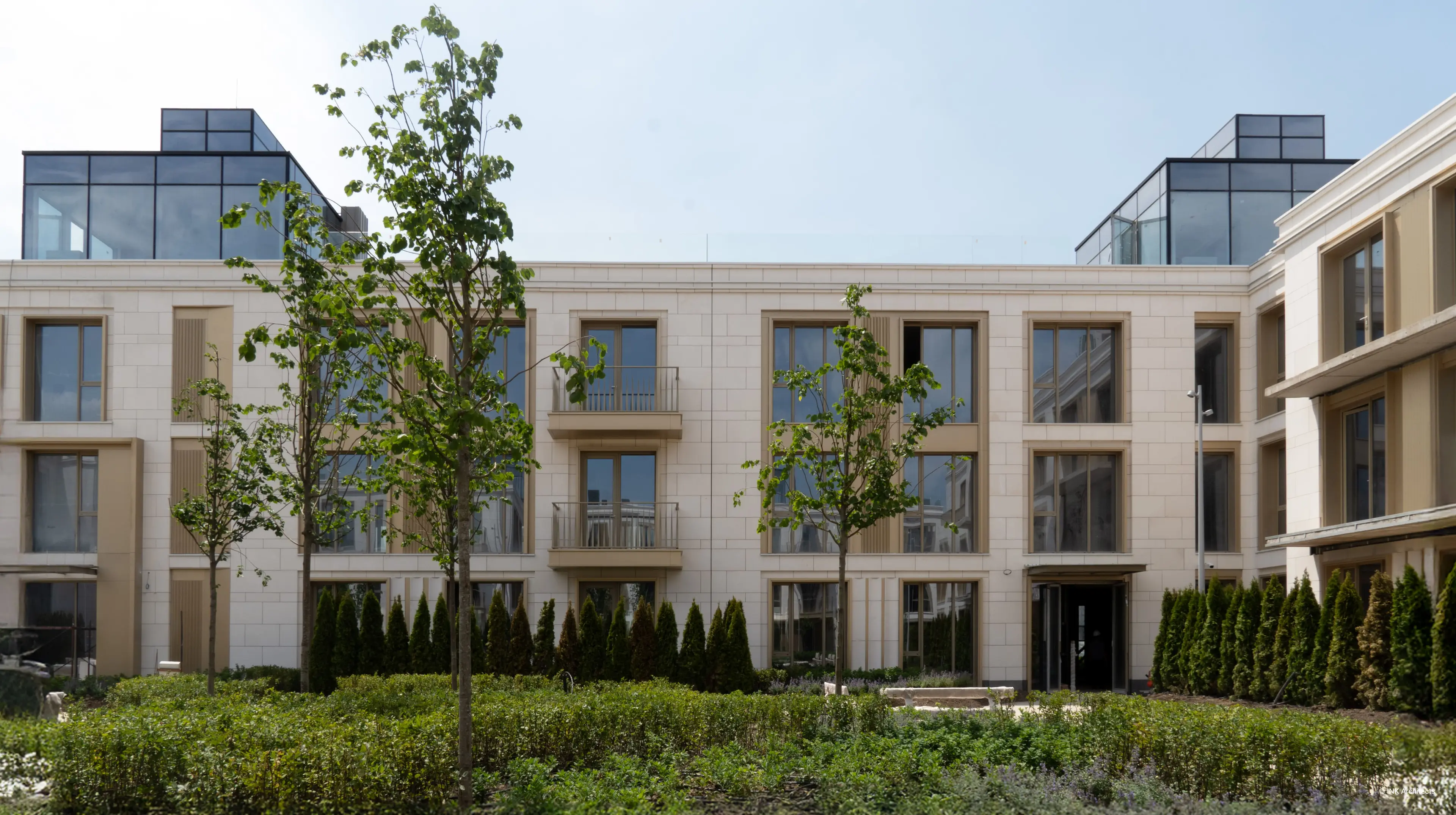 Architectural design of the residental complex Dostyk 300. Architectural design services. Architectural bureau INK Architects