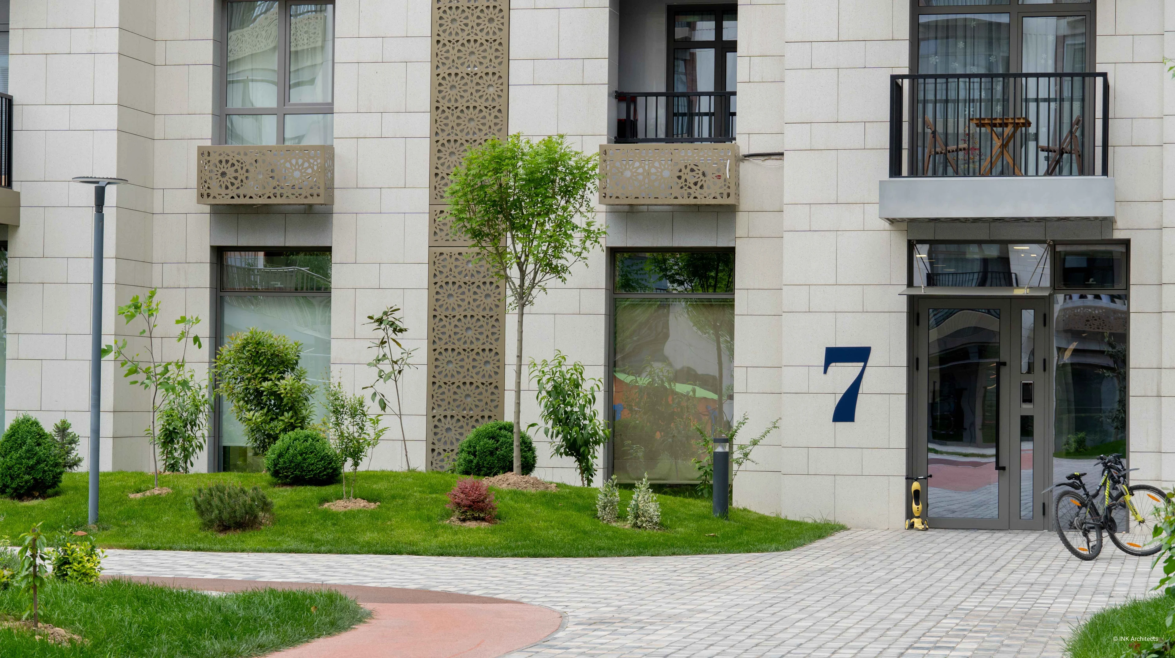 Architectural design of the residential complex NRG Oybek. Architectural design services. Architectural bureau INK Architects