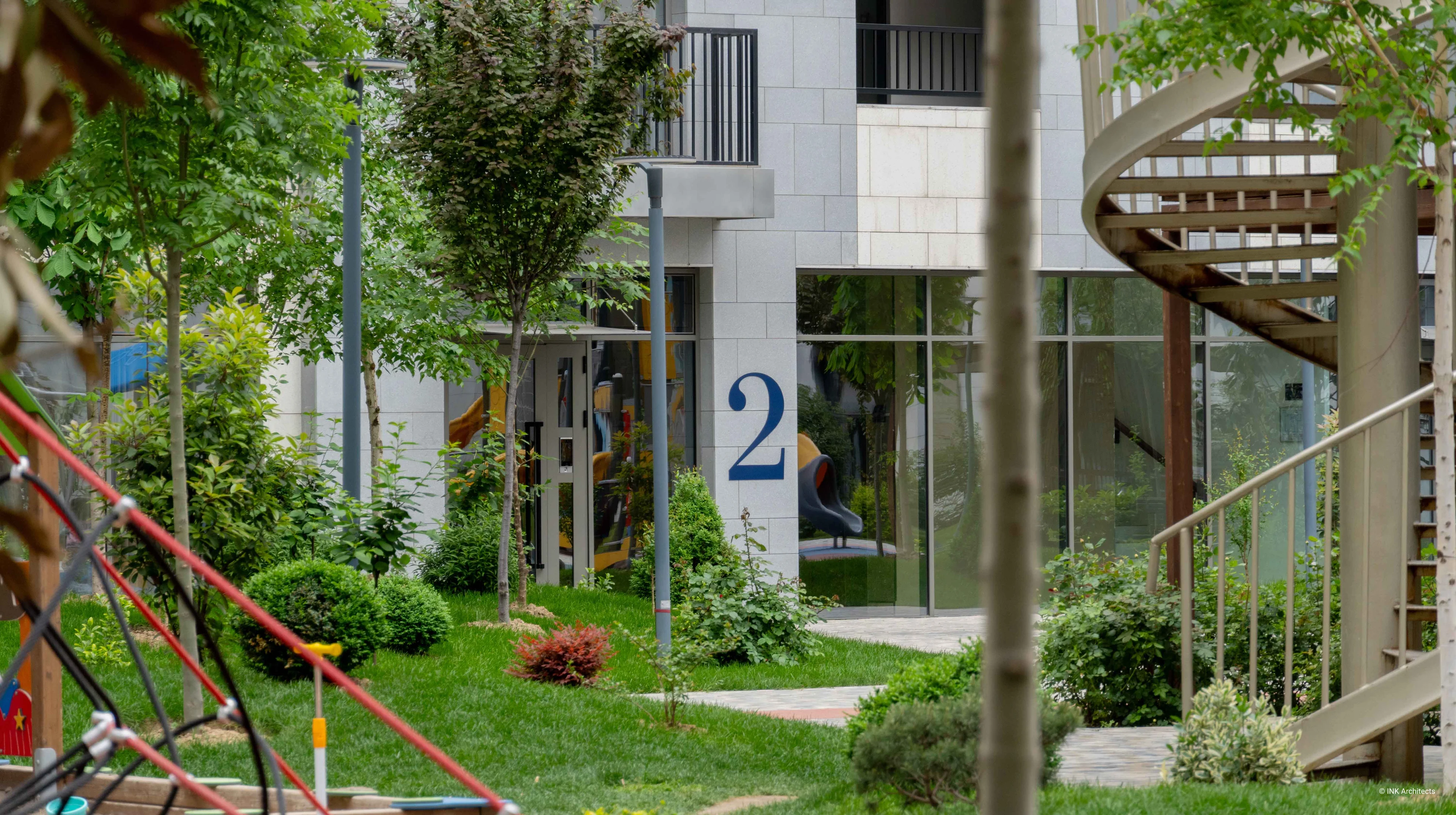 Architectural design of the residential complex NRG Oybek. Architectural design services. Architectural bureau INK Architects