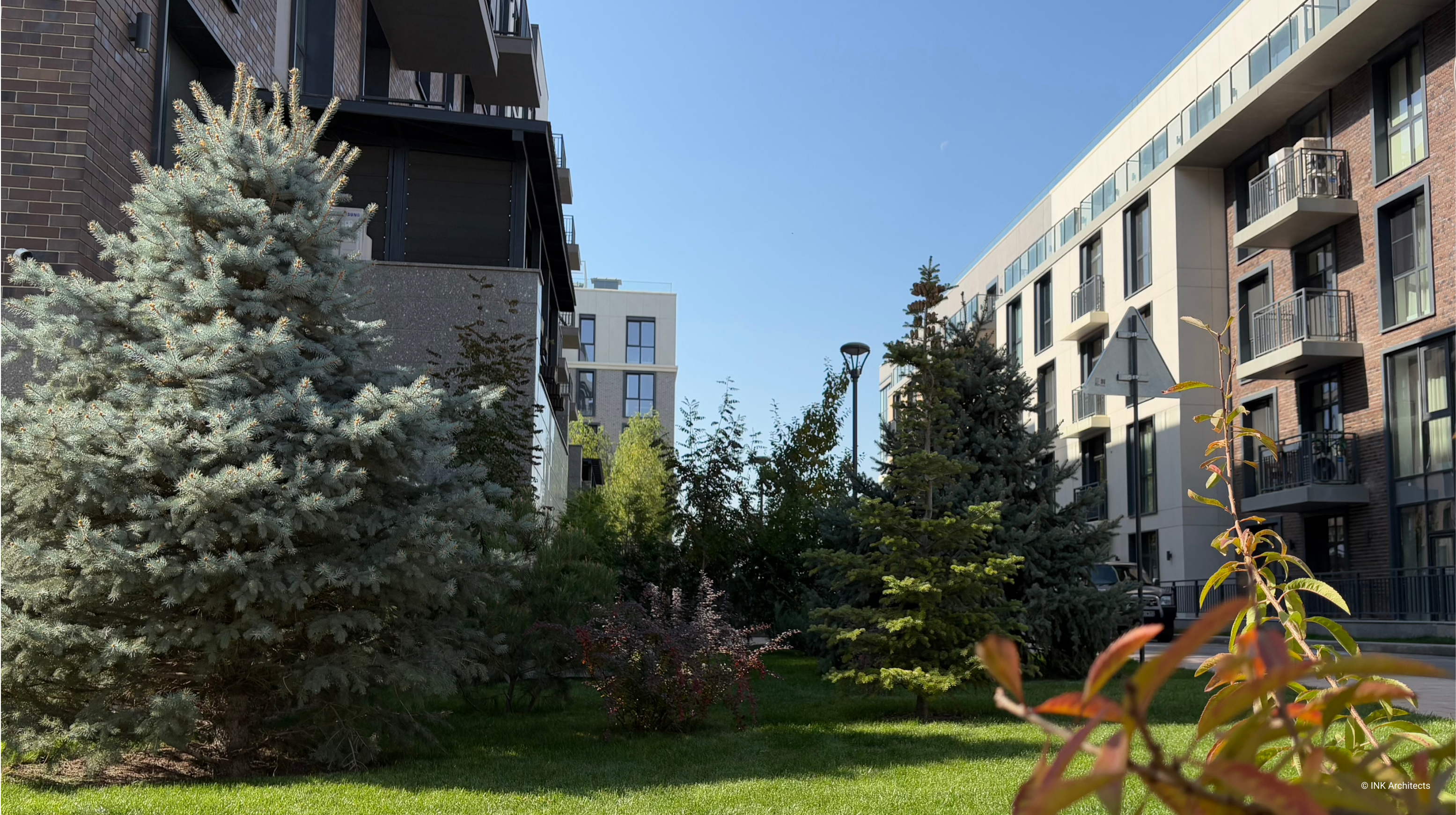 Architectural design of the residential complex Koktobe City. Architectural design services. Architectural bureau INK Architects