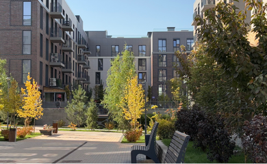 Architectural design of the residential complex Koktobe City. Architectural design services. Architectural bureau INK Architects