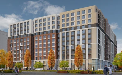 Architectural design of the residential complex Gamma. Architectural design, building design services. Architectural bureau INK Architects