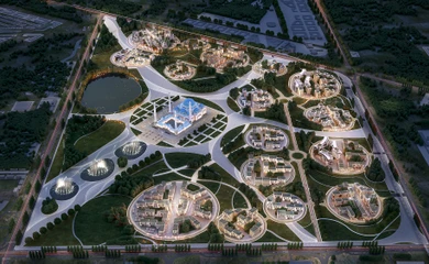 Architectural design of the of the multifunctional complex Grand Mosque. Architectural design services. Architectural bureau INK Architects