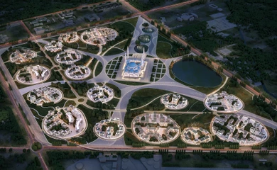 Architectural design of the of the multifunctional complex Grand Mosque. Architectural design services. Architectural bureau INK Architects