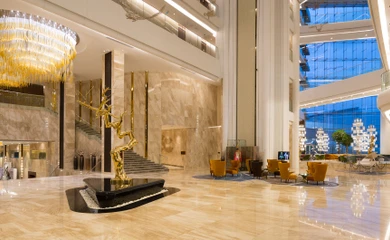 Interior design for the hotel Hilton Astana. Interior design services. Architectural firm INK Architects