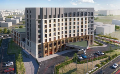 Architectural design of the hotel Holiday Inn. Architectural design, hotel design services. Architectural bureau INK Architects