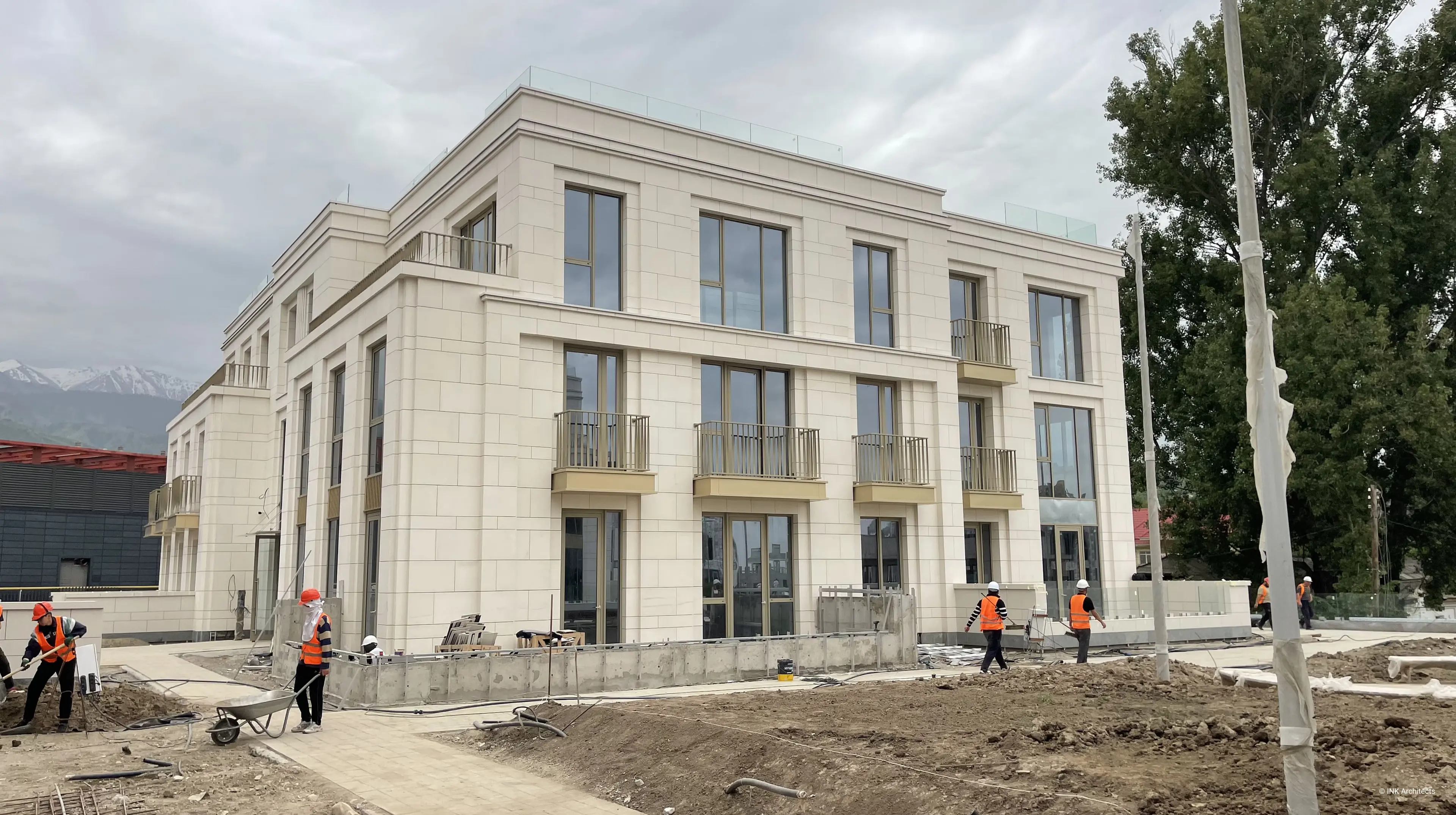 Architectural design of the residental complex Dostyk 300. Architectural design services. Architectural bureau INK Architects
