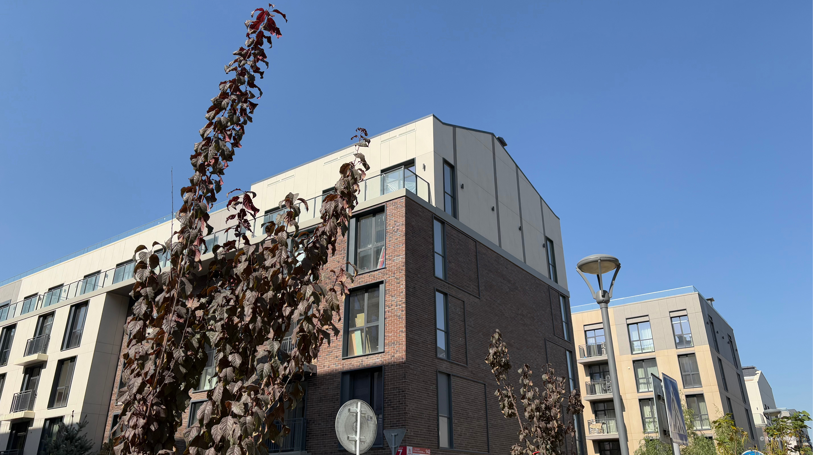 Architectural design of the residential complex Koktobe City. Architectural design services. Architectural bureau INK Architects