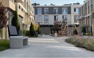 Architectural design of the residential complex President's Park. Architectural bureau INK Architects